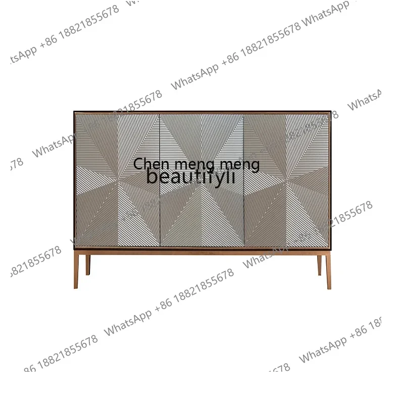 CC182Light luxury shoe cabinet, living room storage, simple modern decorative partition, American entrance side cabinet R
