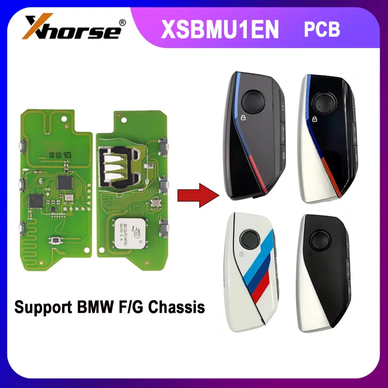 Xhorse XSBMU1EN XM38 BM Series Smart Key for BMW F/G Chassis BDC2 BDC3 BCP Systems U-Shape Style with Key Shell