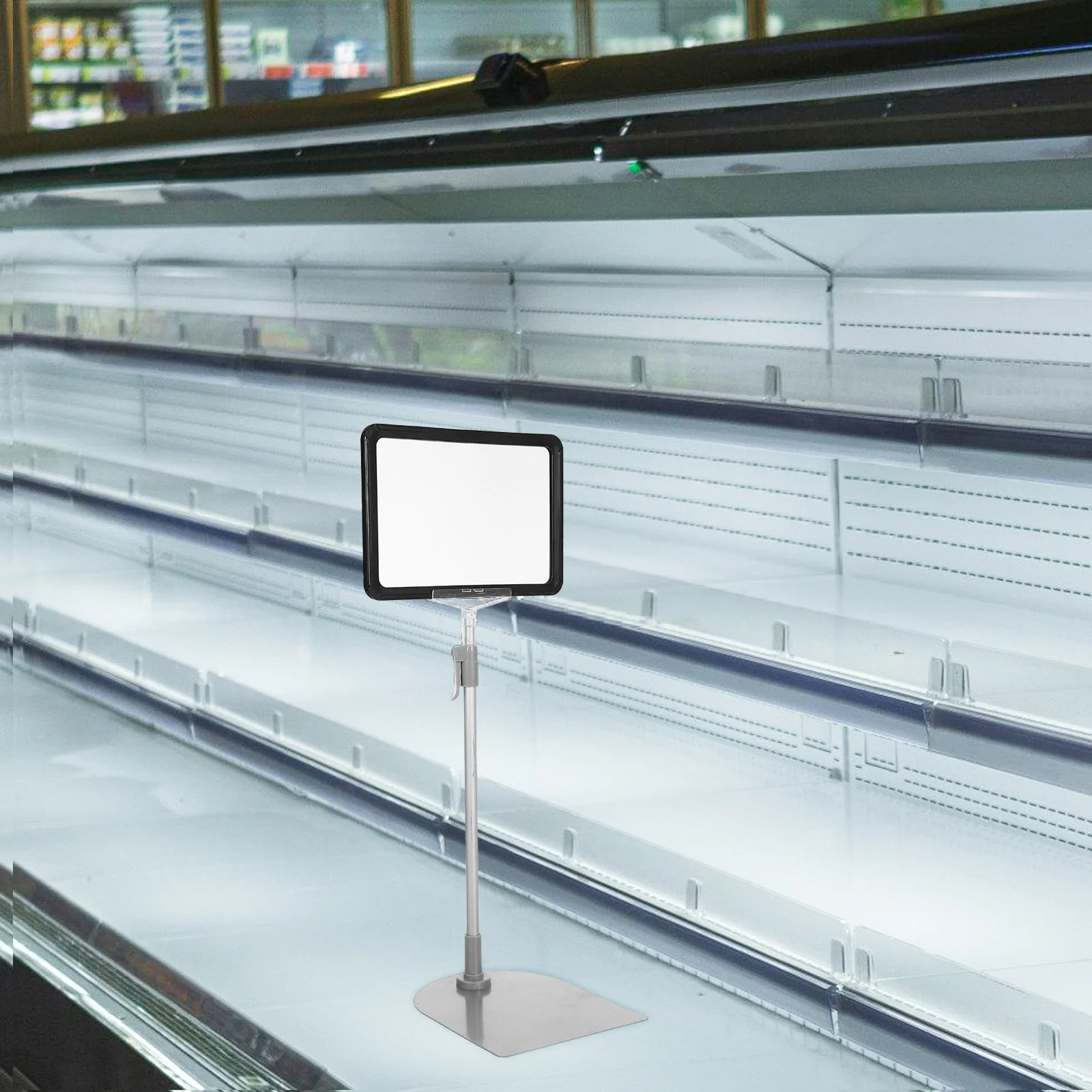 Price Display Stand Adjustable Merchandise Sign Holder For Supermarket Warehouse Label Menu Advertising Stable Base Poster