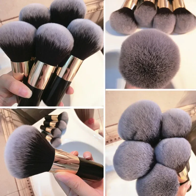 1 PC ขนาดใหญ่ Handle Multifunctional แปรงแต่งหน้าสาวสีดํา Professional Powder Foundation Blush แปรงเครื่องสําอางค์อุปกรณ์เสริม