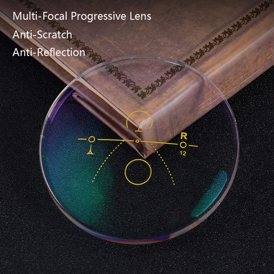 

1.56 1.61 1.67 Aspheric Optical Multi-focal Progressive Prescription Lens Myopia Presbyopia Anti-Reflection