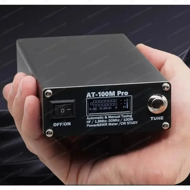 YBJ-AT-100M Pro 100W 1.8MHz-30MHz QRP Antenna Tuner ATU-100 ATU-100M with SWR & Power Meter for HF Radio & Morse Code