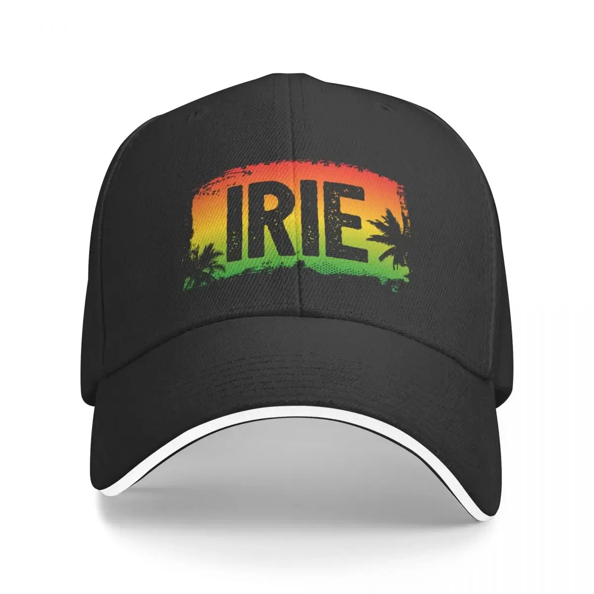 

New IRIE Rasta Flag Colours and Palm Trees Baseball Cap Hip Hop sun hat Beach Outing Golf Cap Men Hat Women's
