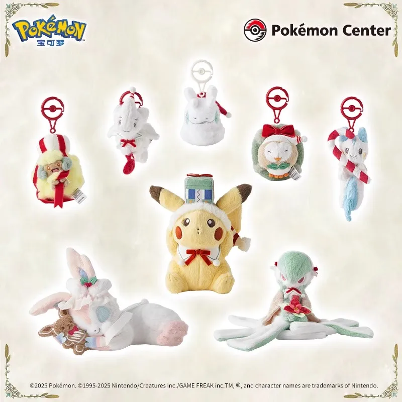 regalo-de-navidad-pokemon-colgante-de-felpa-coleccion-de-deseos-navidenos-pikachu-togetic-rowlet-pachirisu-goomysnowman-whimsicott