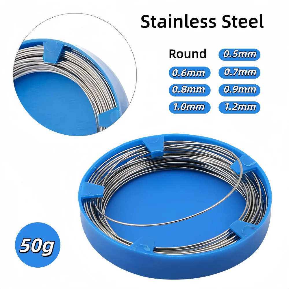 30/20Rolls Dental Stainless Steel Wire Orthodontic Round Archwire 0.5-1.2mm for Teeth Braces Dentistry Surgical Instruments