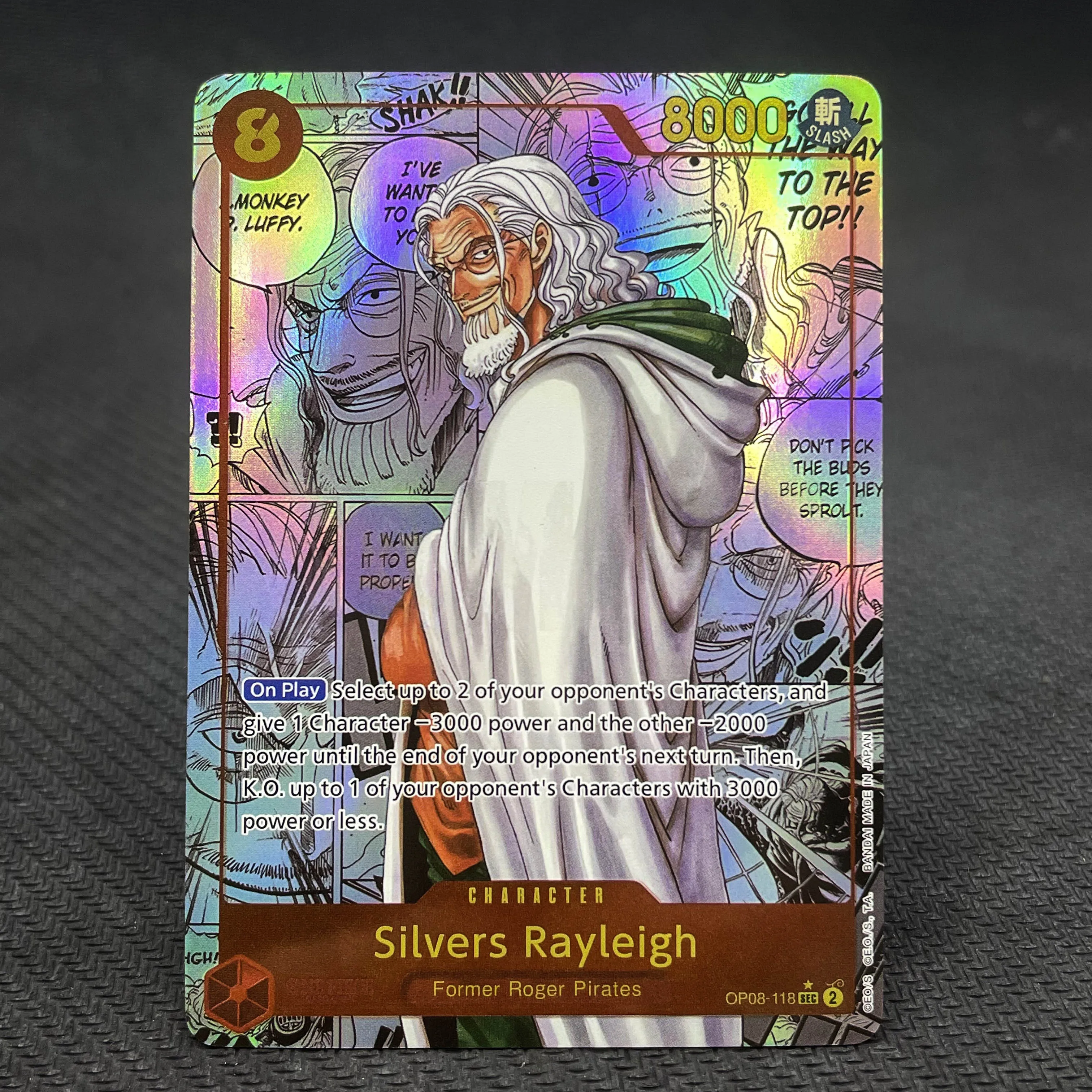 PROXY One Piece Card Foil Card Zoro Sanji Luffy Dragon ACE Silver