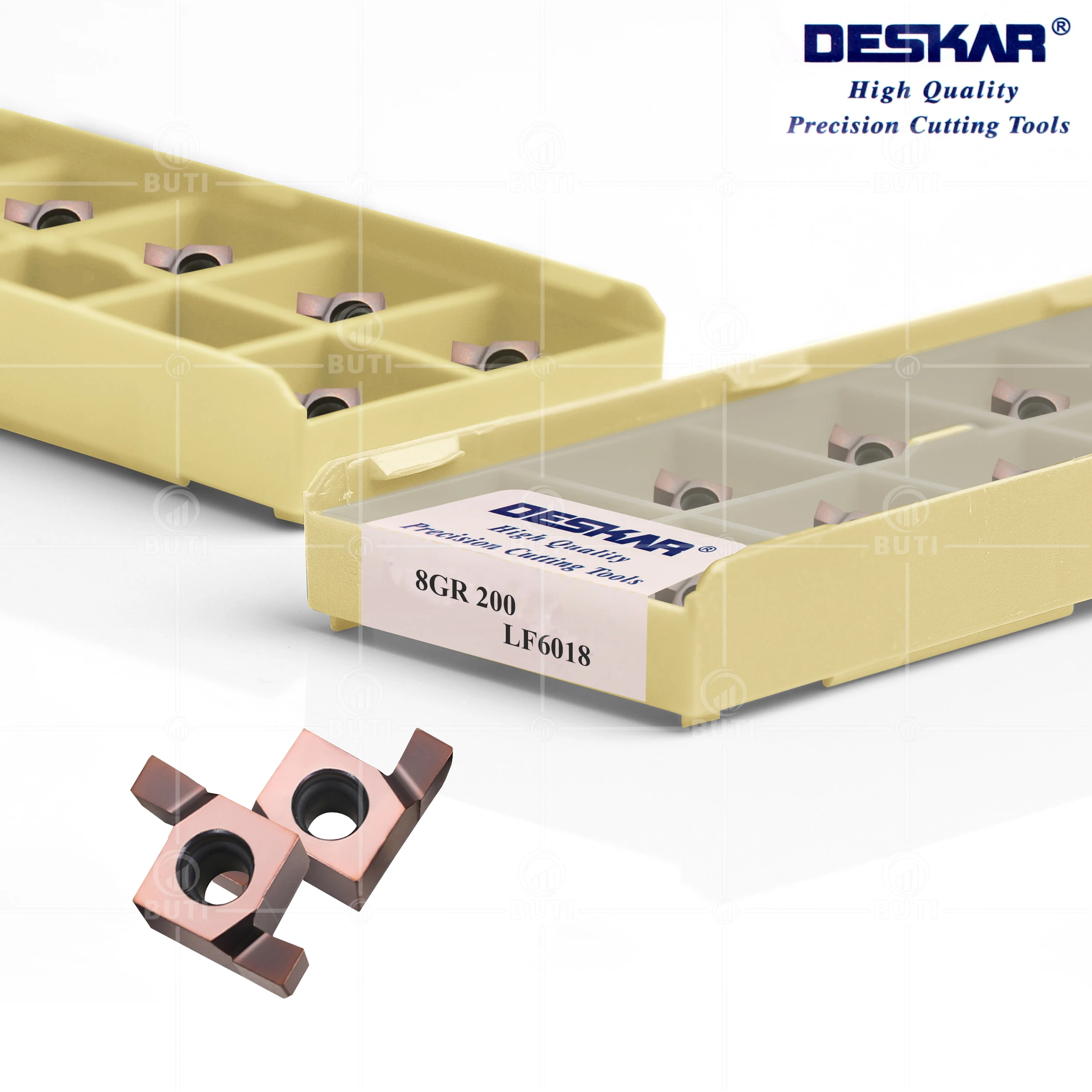 DESKAR 100% Original 7GR 150 8GR 100 9GR 250 LF6018 Shallow Grooving Carbide Inserts Turning Tool CNC Lathe Cutter Cutting Blade