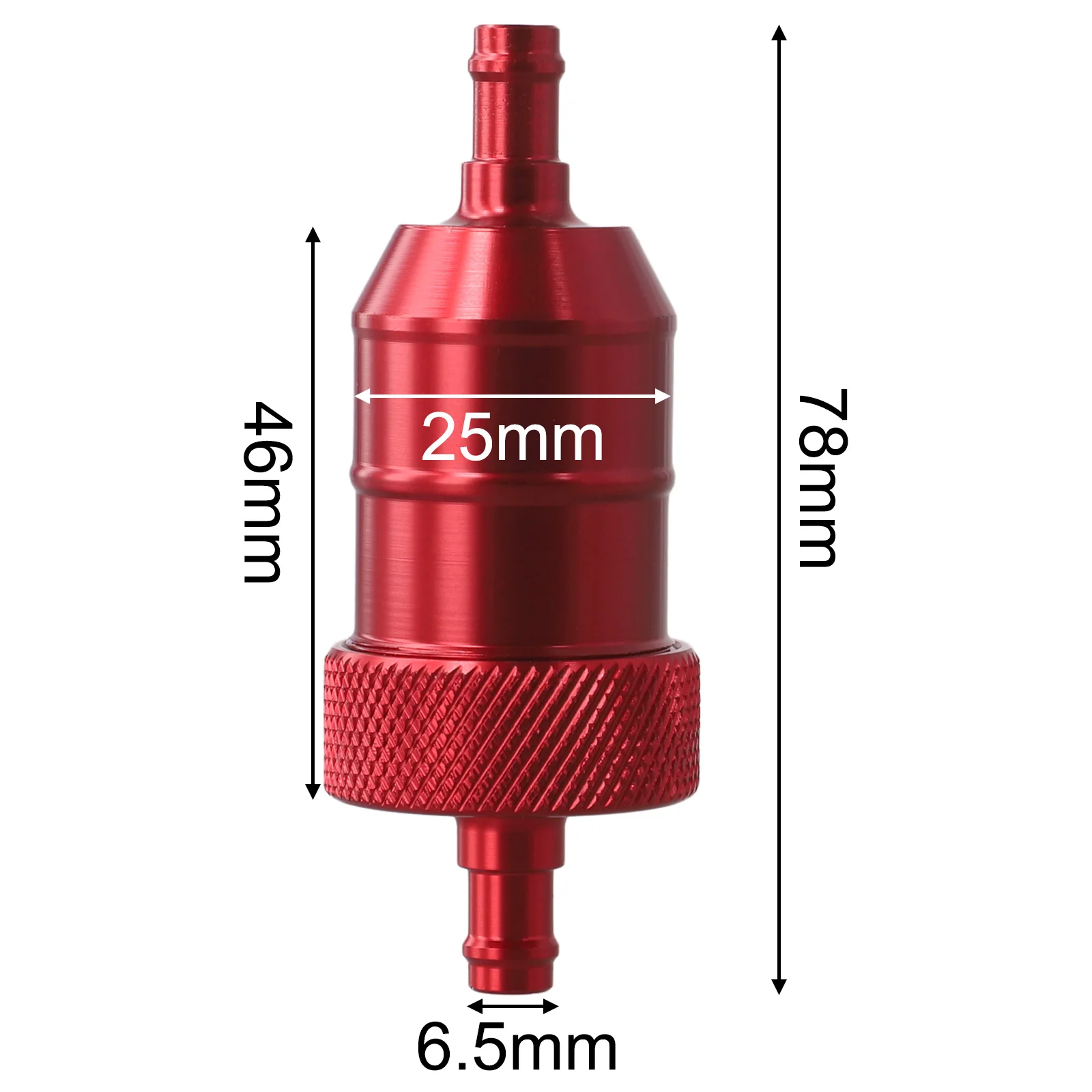 High Efficiency Fuel Filter for ATV Buggy and Dirt Bike Applications Aluminum Alloy Construction Designed for Tough Conditions