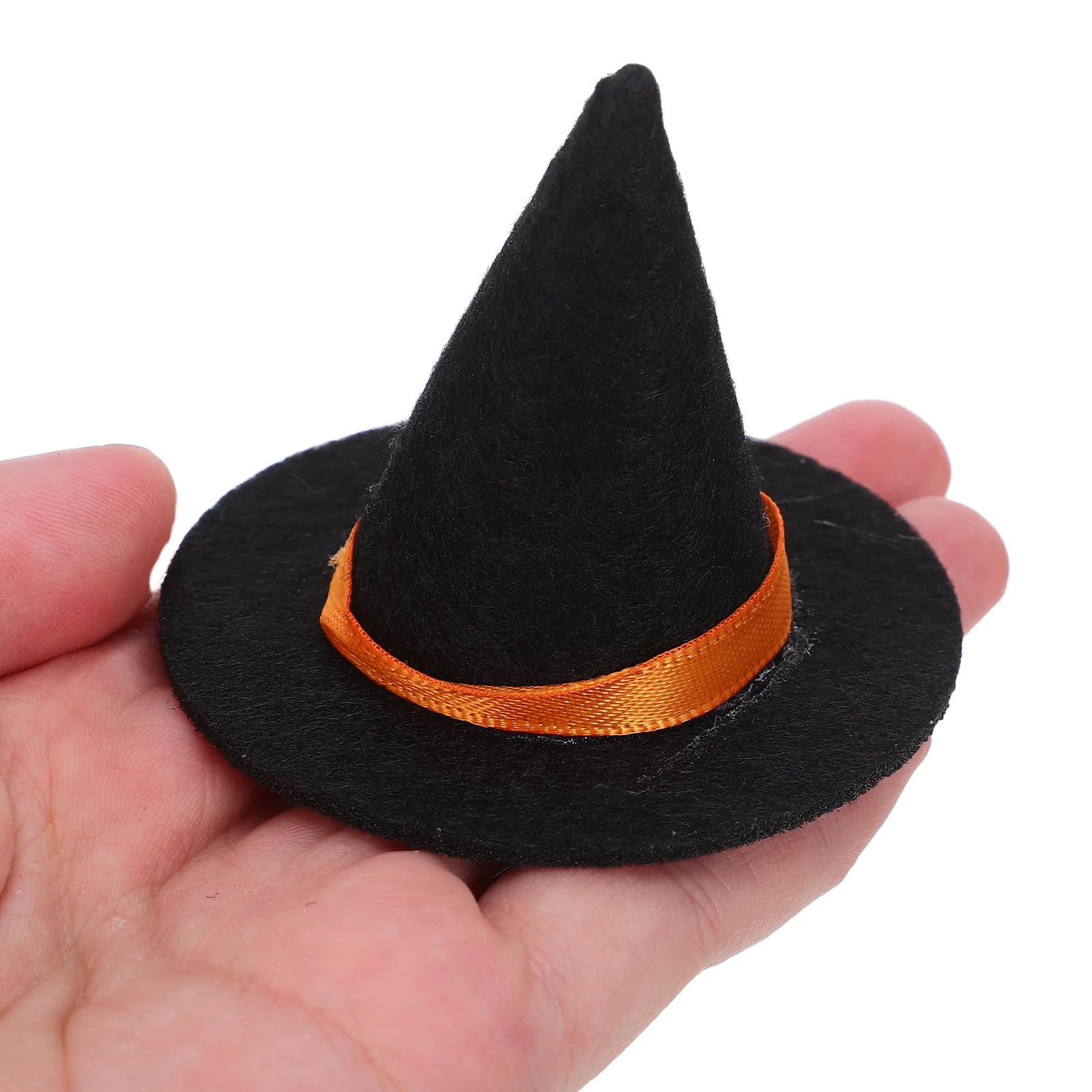 

16 PCS Witch Hat Wine Bottle Plug Decor Mini Craft Hats DIY Supplies Party Miniature Tiny Felt Accessories