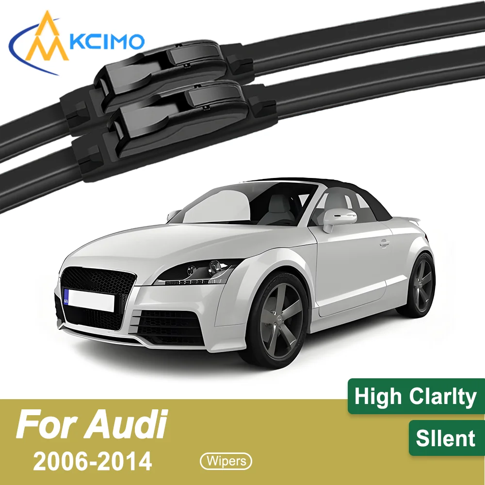 

Premium 2-Pack Windshield Wipers Compatible For Audi TT Mk2 8J 2006-2014 All-Weather Durability for Safe Driving