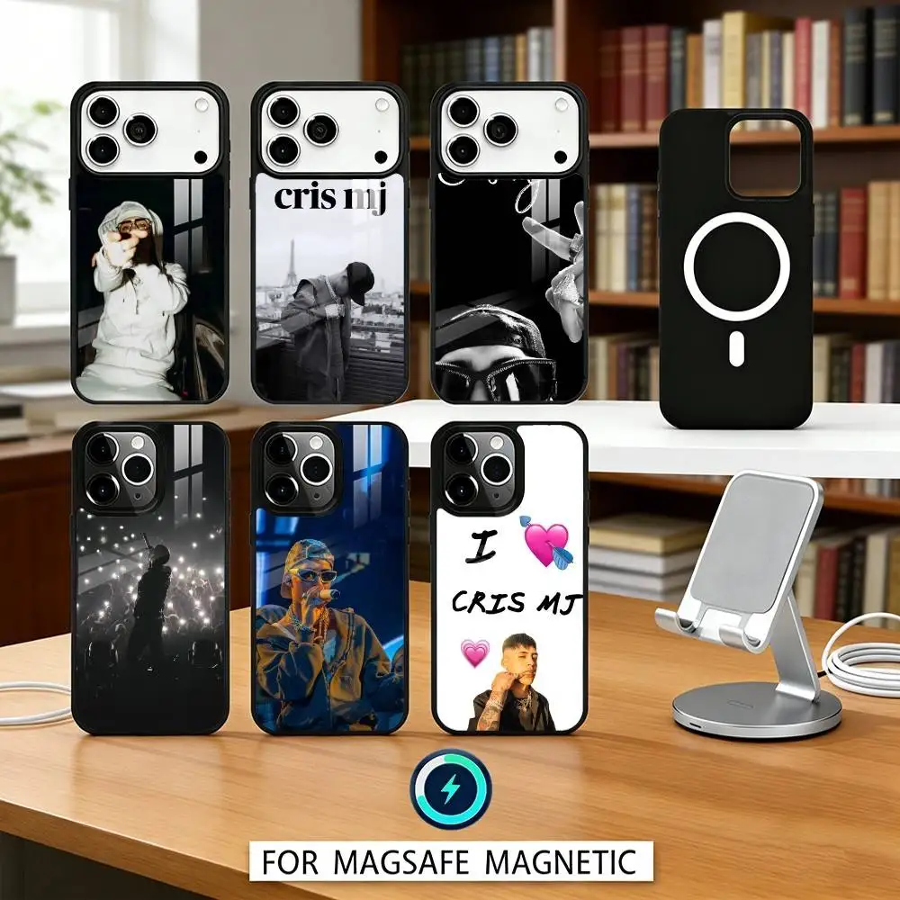 

C-Cris MJ Singer Phone Case For iPhone 17,16,15,14,13,12,Pro,Max For Magsafe Magnetic Wireless Charging