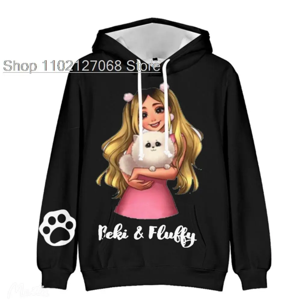 2022 Hot Rebekah Wings fans Merch Beki Fluffy 3D Hoodie Long Sleeve Women Men Hoodie Streetwear Kids Pullover