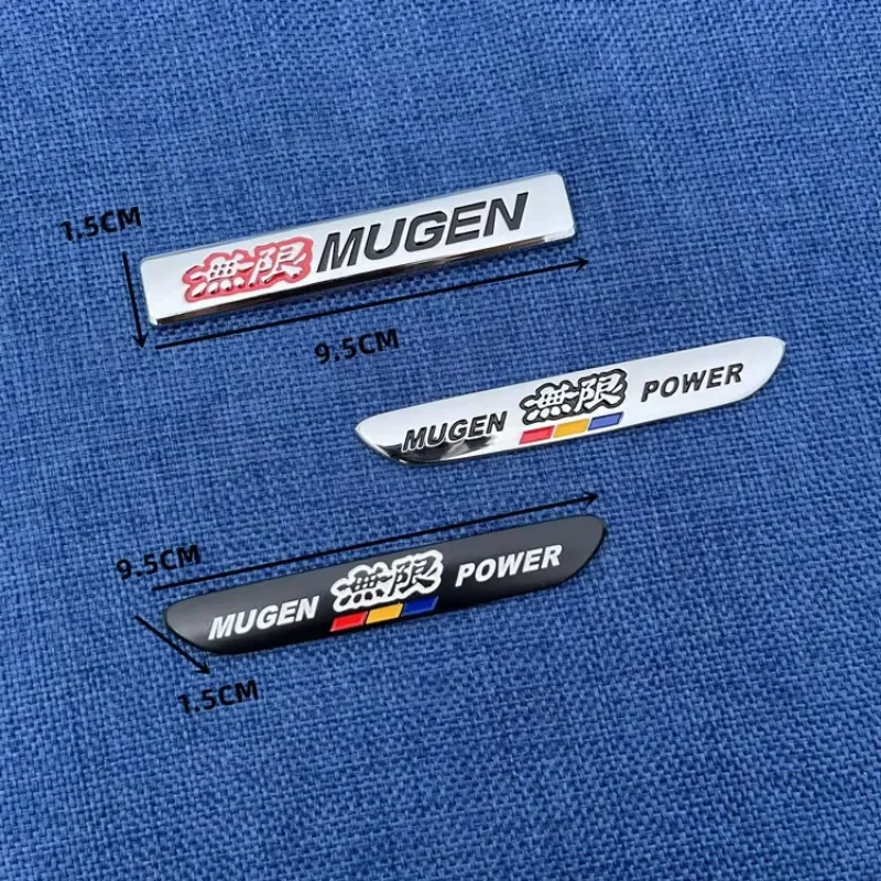 3D Metal Car Sticker Mugen Logo Fender Rear Trunk emblem Badge Sticker for Honda MUGEN POWER Fit Civic Type R Accessories