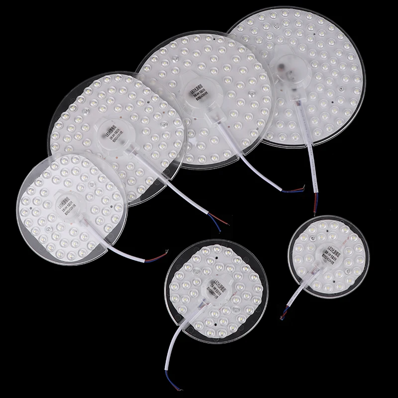 Oferta Imperdível: 1 Conjunto de Painel LED Magnético Circular com Anel de Luz 12W 18W 24W 36W 48W 72W, Fonte de Luz Redonda LED AC220V para Luminária de Teto