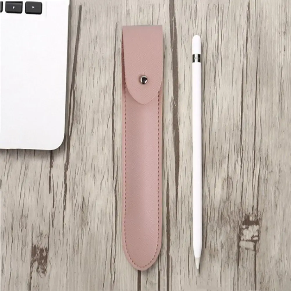 Fashion Non Slip Stylus Pen Case Dust Proof Anti-lost Stylus Cover Soft Leather Pencil Holder for Apple Pencil 2 1 Universal