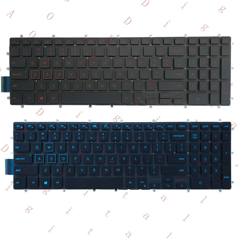 

LL NEW FOR DELL G3 3579 P75F 3779 G5 15 5587 G7 15 7588 Keyboard blue Backlit US