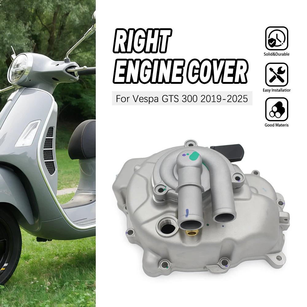 

Replace Motorcycle Parts Right engine cover Stable For Piaggio Vespa GTS 300 GTV MP3 300 2019 2020 2021 2022 2023 2024 2025