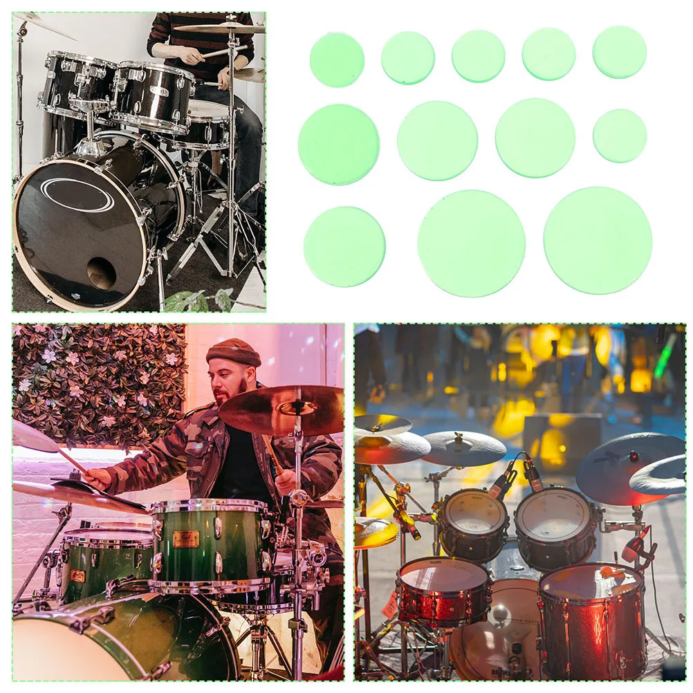 

24Pcs Drum Dampening Cushions Silicone Mute Pads for Noise Reduction Drum Supplies Snare Accessories Mute Pads