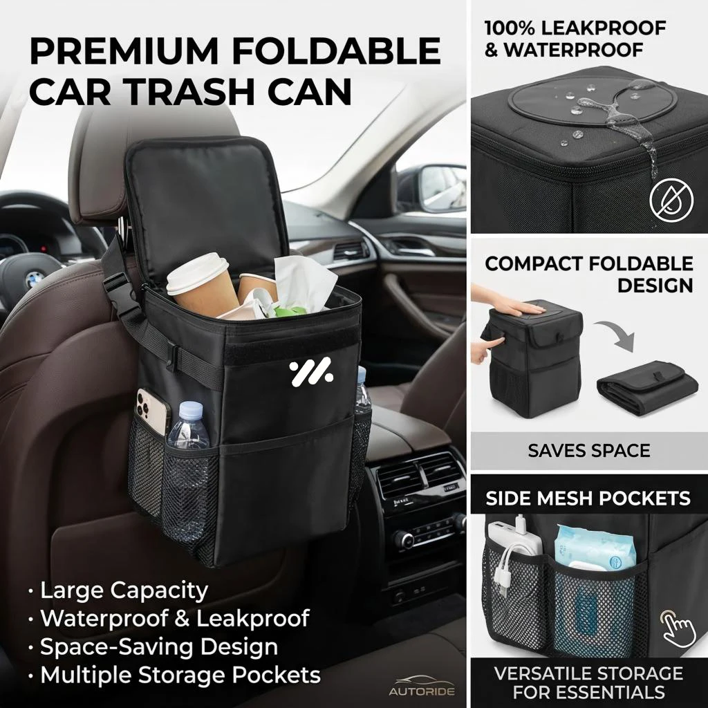 Waterproof car trash can storage bag Removable and portable vehicle storage bag For IM LS7 L7 L6 LS6 IM6 IM5 LS9 Zhiji