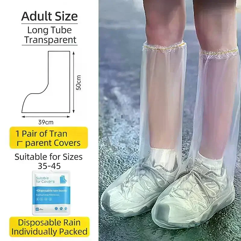 Latex Waterproof NonSlip Shoe Covers Unisex Reusable Shoes Protectors for Rain Boot Gardening and Outdoor