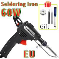 60W EU Electric Soldering Iron Gun Hand-held Internal Heating Soldering Iron Automatically Send Tin Gun Soldering Repair Tool