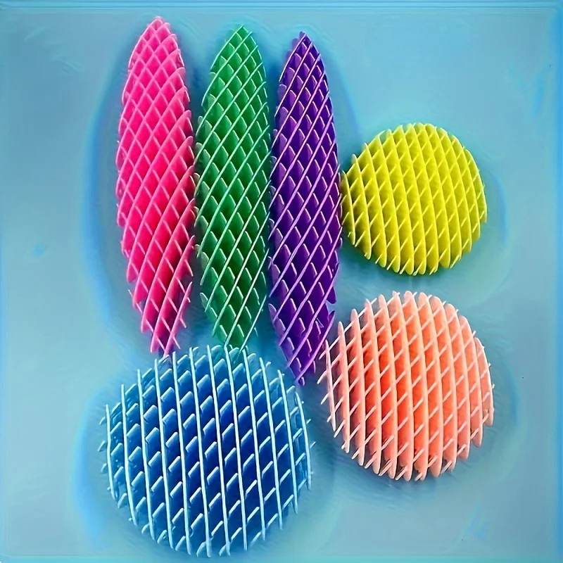 1pcs Scalable 3D Deformed Worm Elastic Net Tiktok New Strange Puzzle Vent Decompression Artifact Po It Toy Bouncy Ball