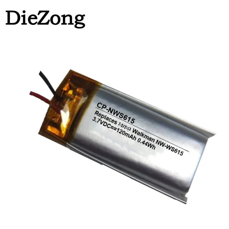 High-Quality  120mAh3.7V CP-NWS615 Lithium Battery for Sony Walkman NW-WS613 NW-WS615 Battery Fast Shipping Shop with confidence