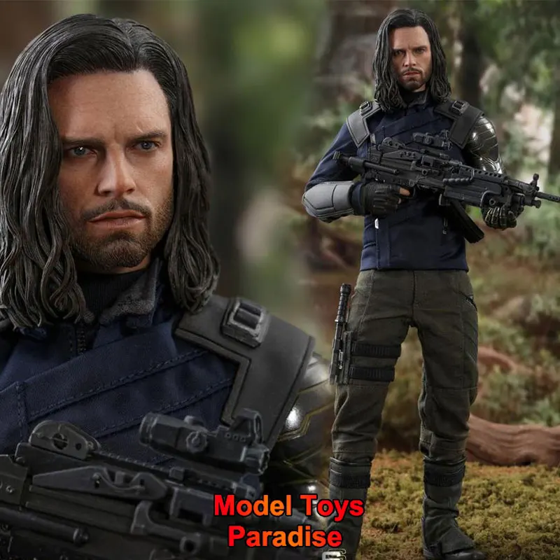 HOTTOYS HT MMS509 1/6 Collectible Winter Soldier 3.0 Avengers：Infinity War Antihero Full Set 12inch Action Figure Model Gifts