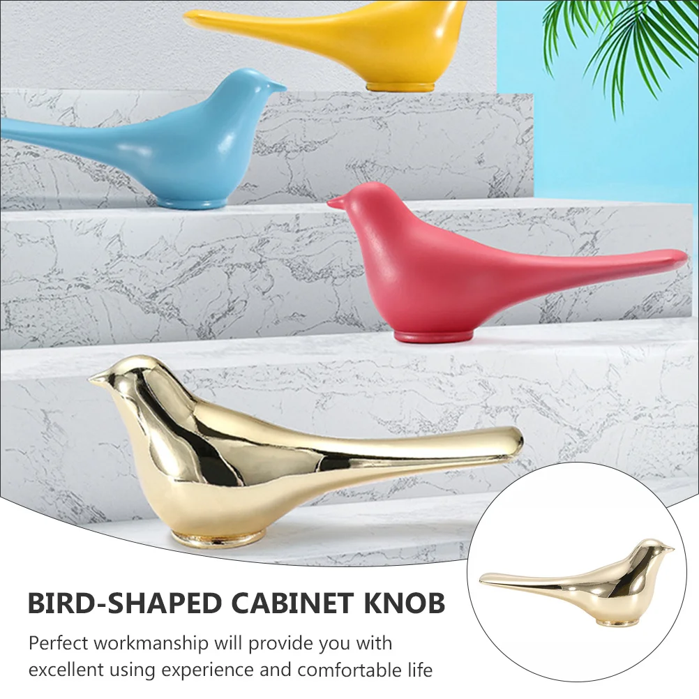 

1Pcs Elegant Bird-Shaped Cabinet Knob Durable Door Handle Wardrobe Drawer Cupboard Ornament Door Pull Handle Cabinet Knob
