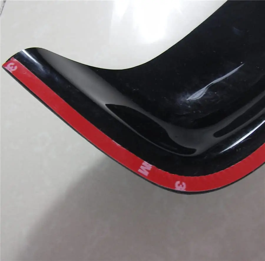 92x14 سنتيمتر الدخان الداكن فتحة سقف السيارة قناع القمر سقف المطر الحرس الرياح منحرف #5