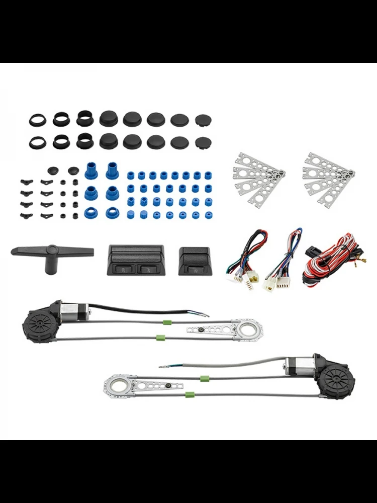 12V universele elektrische raamliftregelaar conversiekit voor 2-deurs pick-up SUV vrachtwagen bestelwagen auto - afbeelding 2