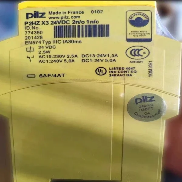 

2026 1pc 774350 P2hz X3 Safety Switchgear (standalone) 24vdc 2n/o 1n/c Brand New Original Spot Plc