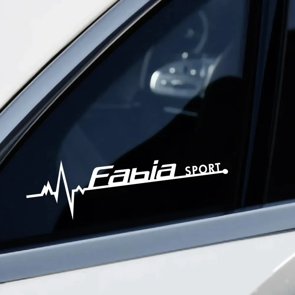 

2Pcs SKODA Auto Window Body Sport Stickers Waterproof Vinyl Decal For Octavia 3 Fabia Kodiaq Kamiq RS Rapid Yeti Car Accessory