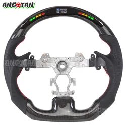 LED Car Carbon Fiber Steering Wheel Fir For 2007-2015 Infiniti G37 G37x G35 EX35 EX37 G25 Q40 Coupe