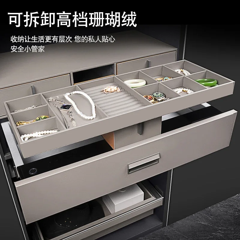 Password Drawer  Type Home Embedded Safe Fingerprint Wardrobe Jewelry Box Invisible Anti-theft Office Safe