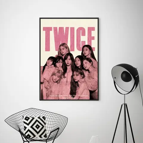 Canvastavla Kpop T-twice Poster Tryck Väggbilder Vardagsrum Heminredning Liten 8 best sales två gånger affisch - №1