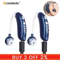 Rechargeable Hearing Aids BTE Hearing Device Ear Aid Adjustable Tone Sound Amplifier Wireless The Listening Device