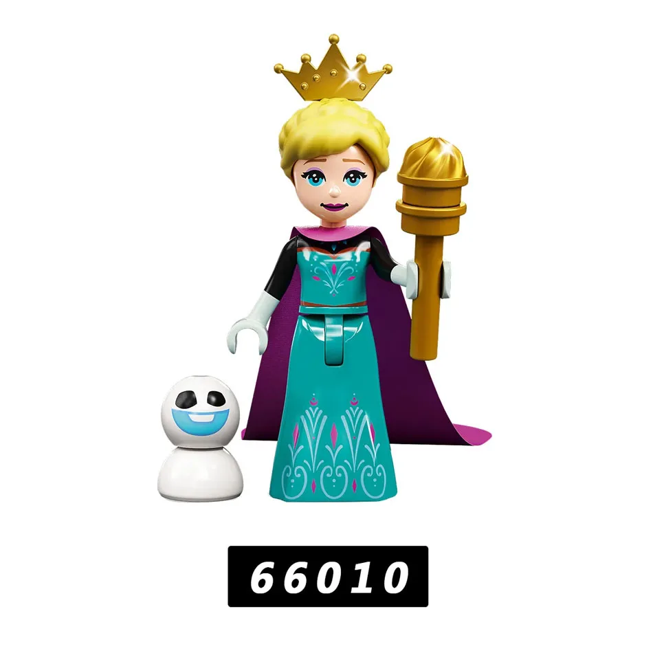 

2026！！5pcs/set Disney FROZEN Series Princess Elsa Mini Figma 66006-66010 Building Blocks Model Toys for Children