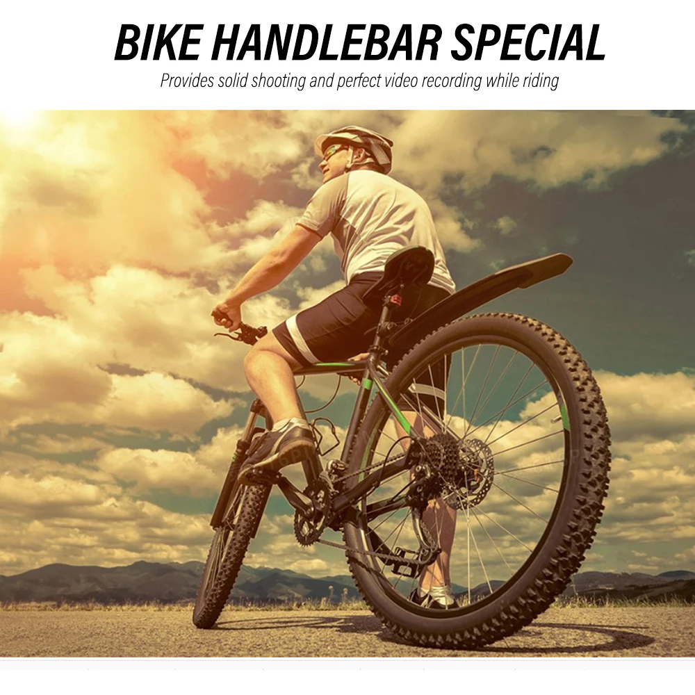 Suporte de câmera de ação para motocicleta, Mountain Bike, Insta 360, X3, X4, Dji, Sjcam, Sj4000, Hero 12, 11, 10, 9