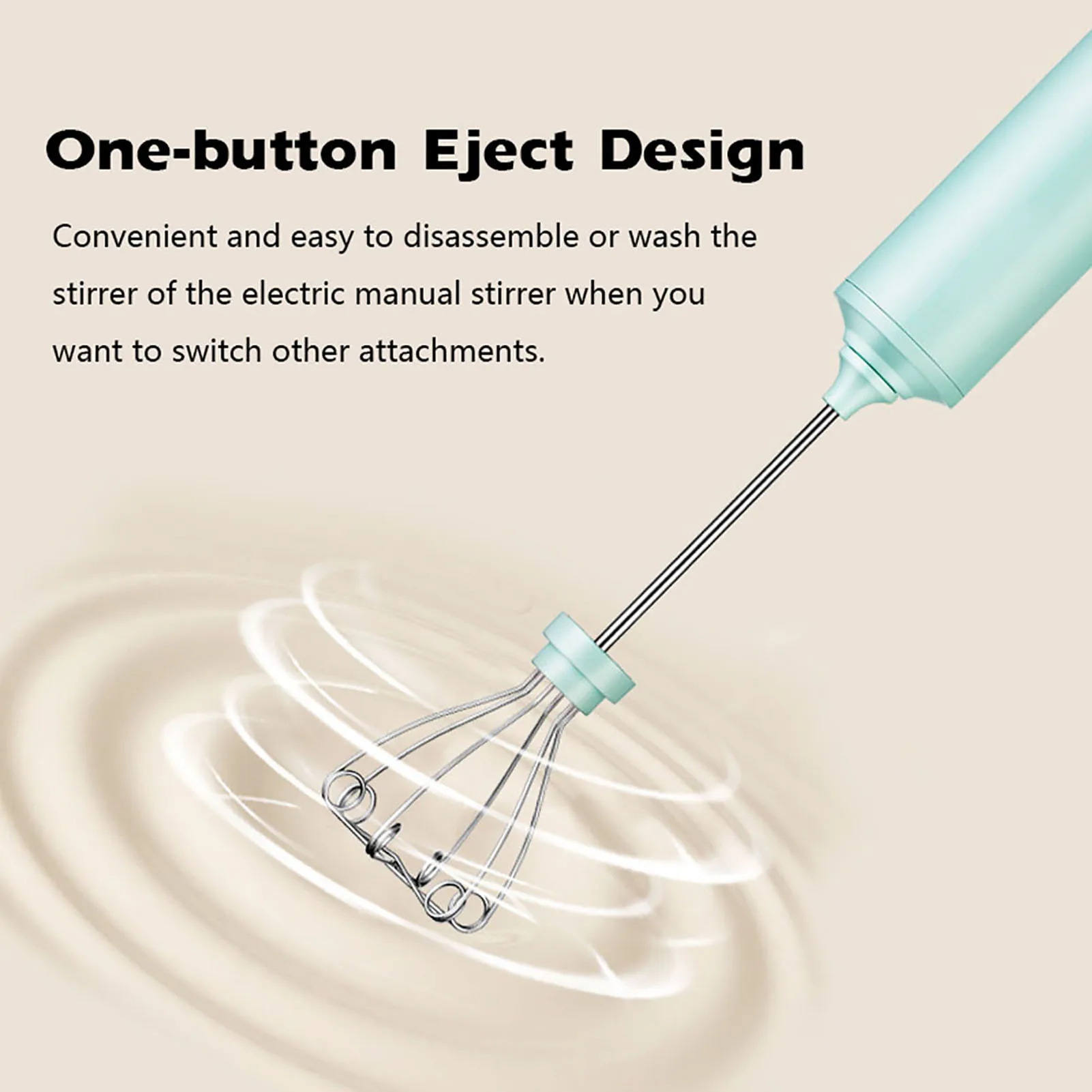 خلاط طعام كهربائي منزلي لاسلكي 4 سرعات قابل للتعديل أداة مزج يدوية لخافق البيض خلاط متعدد الوظائف