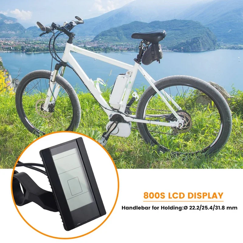 Electric Bicycle Display 800S LCD Display For Bafang BBS01 BBS02 Ebike Conversion Kit Electric Bicycle Part