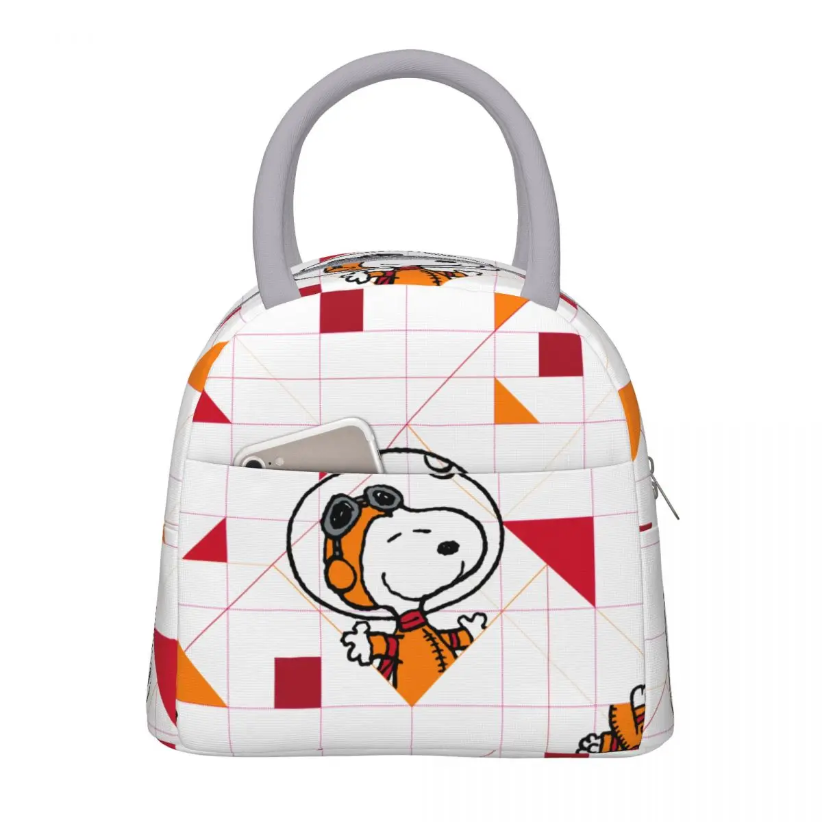 

SPACE Snoopy Space Suit Insulated Lunch Bags High Capacity Reusable Thermal Bag Lunch Box Tote College Picnic Bento Pouch