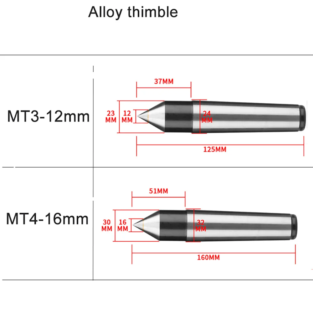 Solid คงที่ MT2 MT3 MT4 Morse เปลี่ยนกรวยหัว Double Top Center เครื่องมือ Alloy Tip Taper คงที่สําหรับเครื่องกลึง CNC เครื่องบด