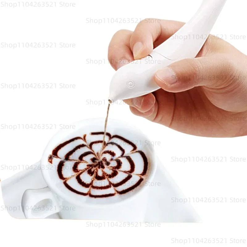 

Electric Coffee Latte Pen Creative Engraving Piping Device Cake Decoration Cocoa Powder Spice Baking Writing