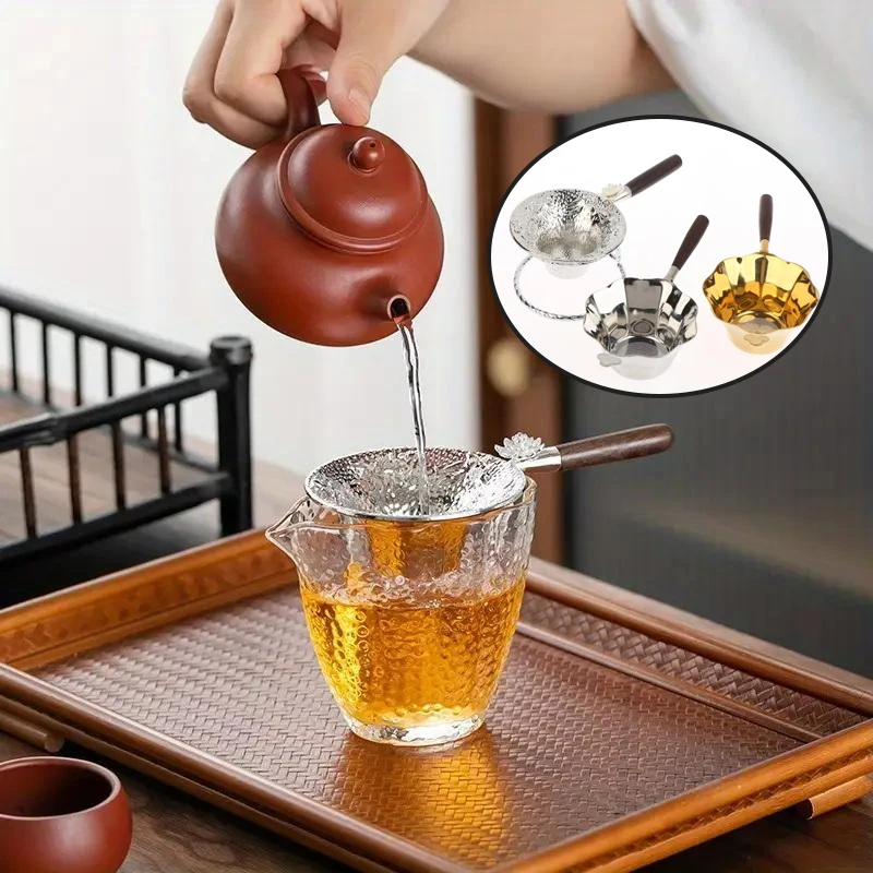 

Hammer Patterned Fish Tea Strainer Tea Filter Mesh Separator Kitchen Coffee Filter Hanging Cup Leak Proof Strainer‌ Accessories