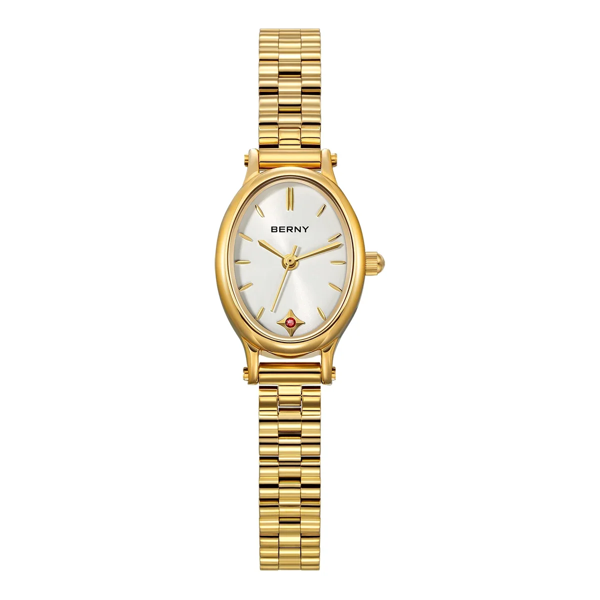

BERNY Gold Watch for Women Casual Jewelry Ladies Wristwatch Gold Quartz Jewelry Bracelet Watch Multicolor Small Ladies Watches