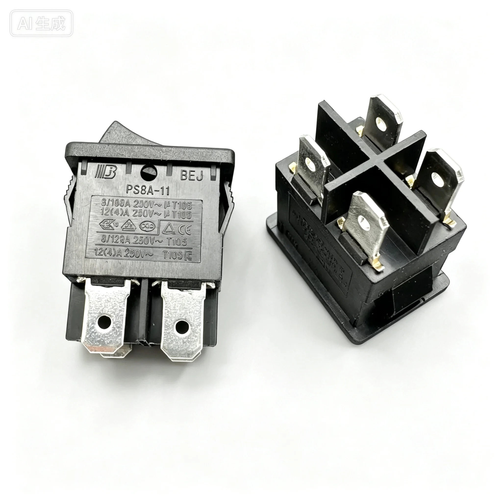 for PS8A-11 Rocker Switch 4Pin 2Position 12A 250V