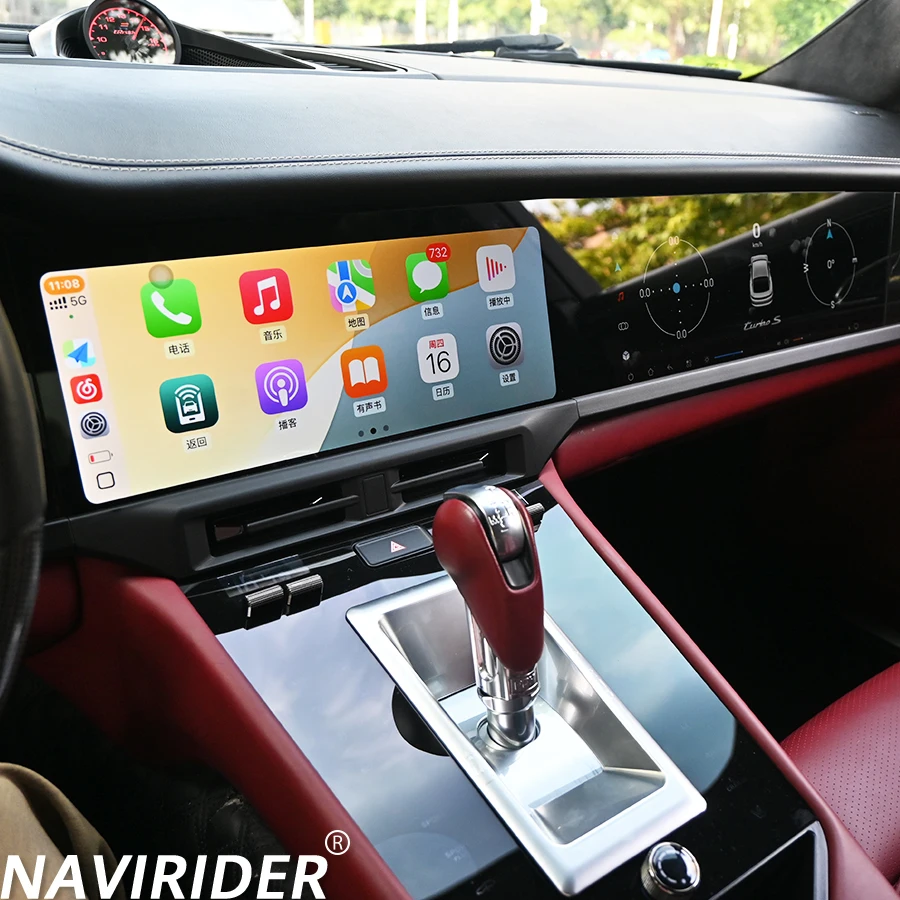 

Автомобильный мультимедийный видеоплеер с двойным экраном, 12,3-дюймовый GPS-навигатор, Android Auto Carplay для Porsche Panamera 2010-2016