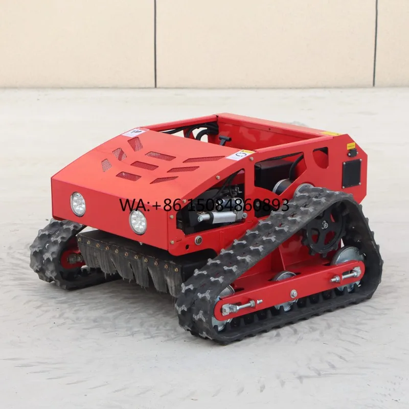 CE Certified New Design Cutting Width 550mm Self-Propelled Crawler Design Intelligent Remote Control Lawn Mowing Robot