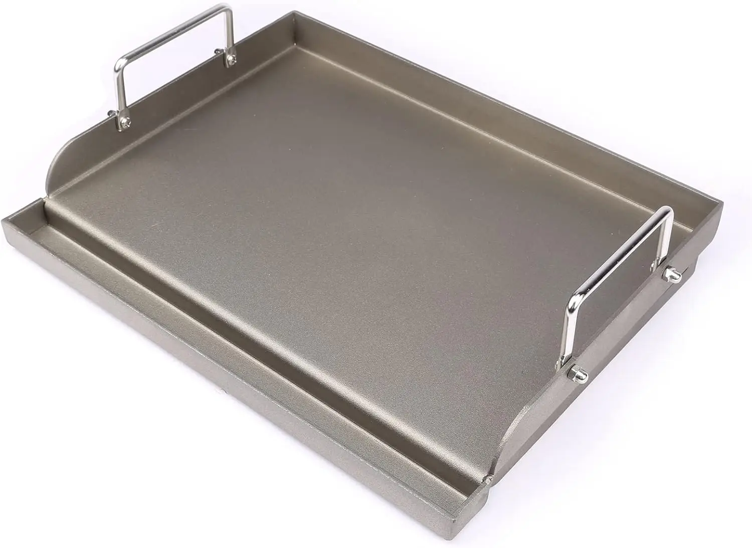 

Чугунная сковорода-гриль с антипригарным покрытием 17x13 дюймов для газового гриля, многофункциональная плоская поверхность для приготовления на открытом воздухе